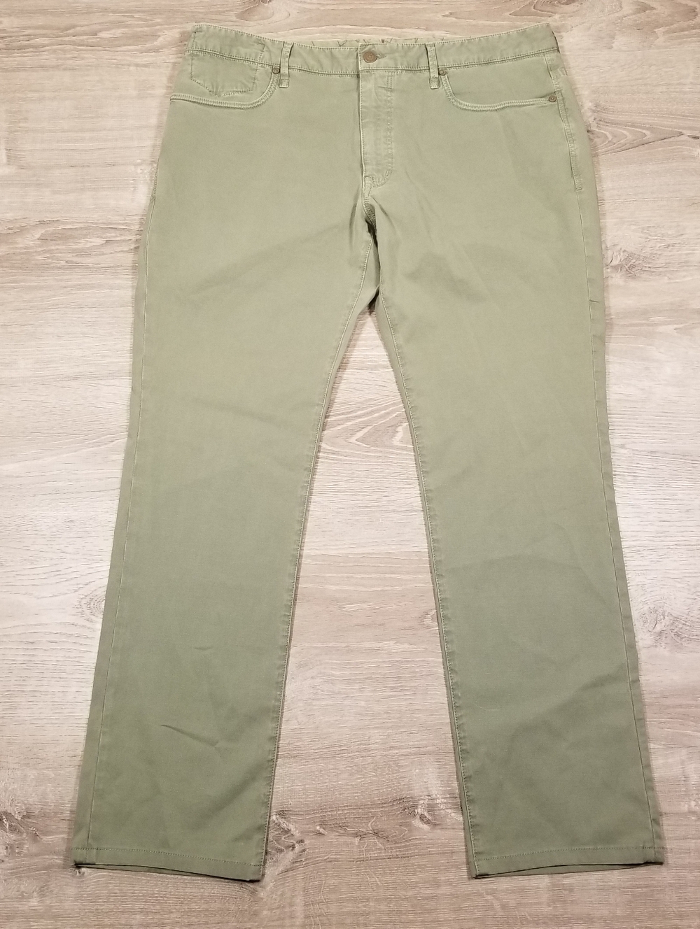 Incotex Ray Regular Sraight Chinolino Stretch Pants Mens 40x31 Green Casual